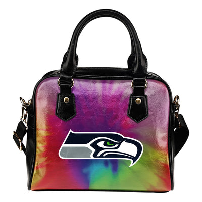 Rainbow Dynamic Mix Colours Gorgeous Seattle Seahawks Shoulder Handbags