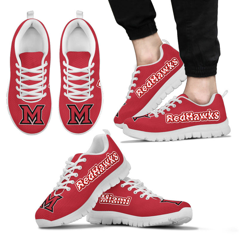 Magnificent Miami RedHawks Amazing Logo Sneakers
