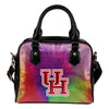 Rainbow Dynamic Mix Colours Gorgeous Houston Cougars Shoulder Handbags