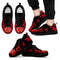 Tribal Flames Pattern Calgary Flames Sneakers