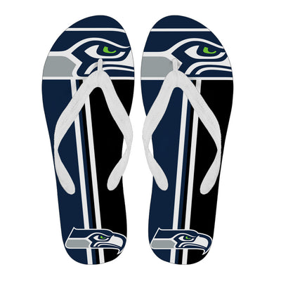 Great Seattle Seahawks Fan Gift Two Main Colors Flip Flops