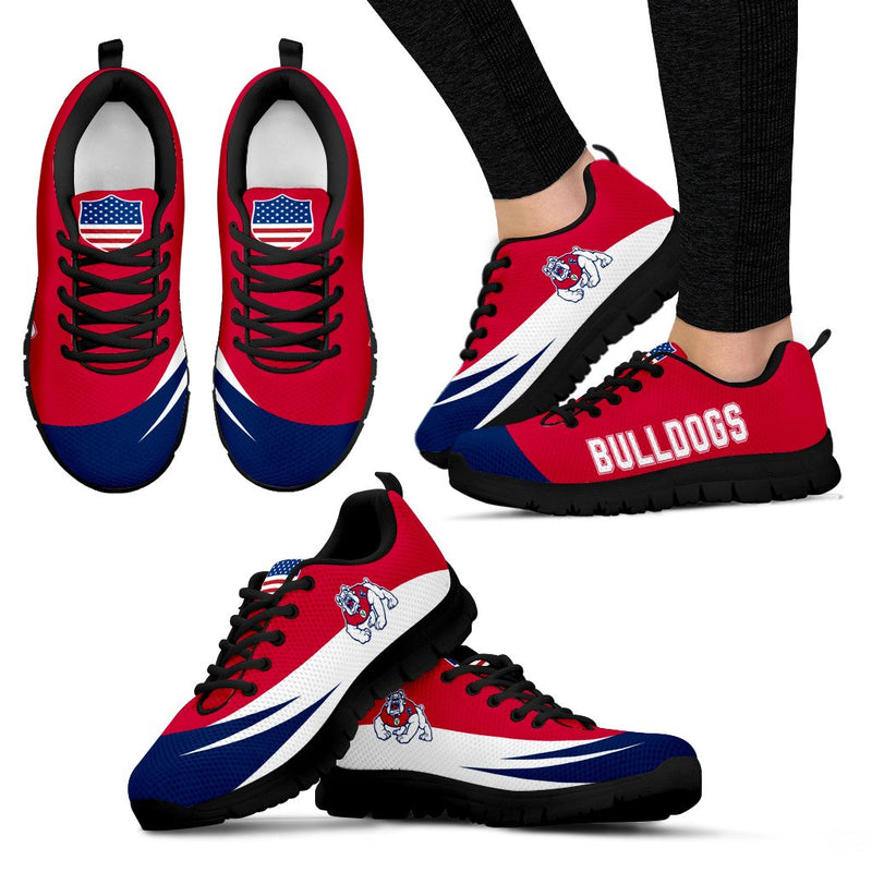 Awesome Gift Logo Fresno State Bulldogs Sneakers