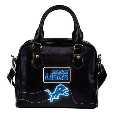 Fancy Detroit Lions Fashion Logo Lighting Cosy Shoulder Handbags