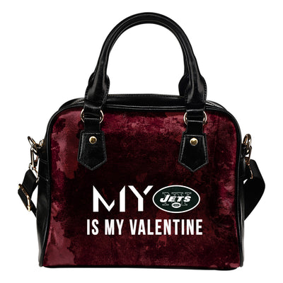 My Perfectly Love Valentine Fashion New York Jets Shoulder Handbags