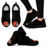 Tribal Flames Pattern Cleveland Browns Sneakers