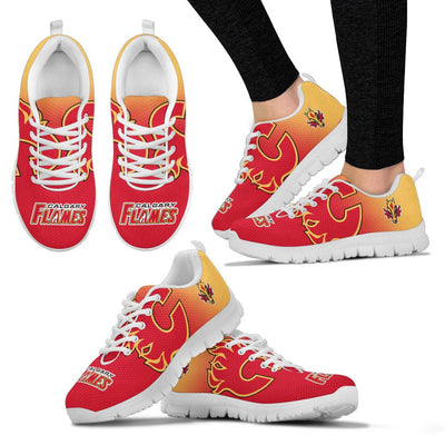 Colorfull Unofficial Calgary Flames Sneakers