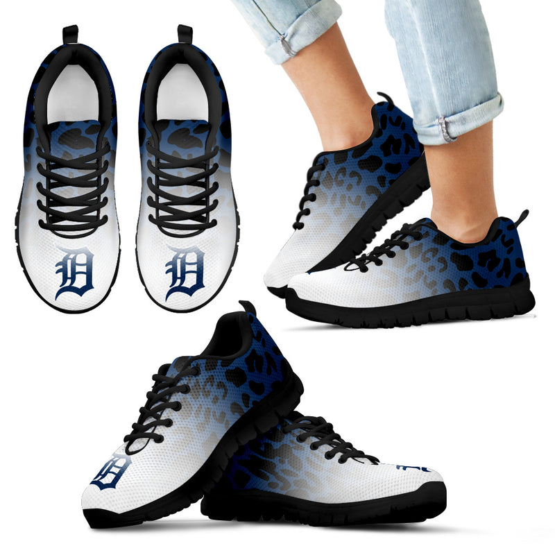Leopard Pattern Awesome Detroit Tigers Sneakers