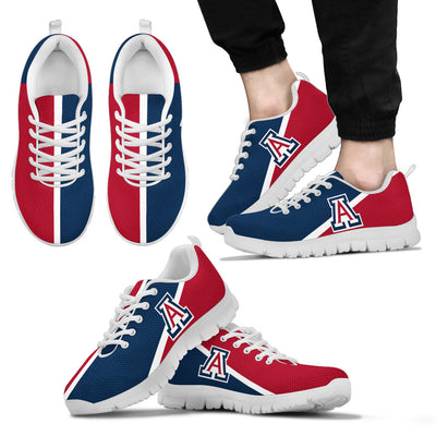 Dynamic Aparted Colours Beautiful Logo Arizona Wildcats Sneakers