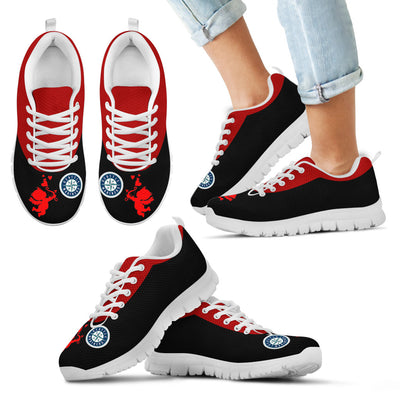 Cute Cupid Angel Background Seattle Mariners Sneakers