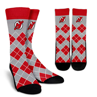 Gorgeous New Jersey Devils Argyle Socks