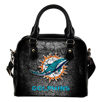 Wall Break Miami Dolphins Shoulder Handbags Women Purse