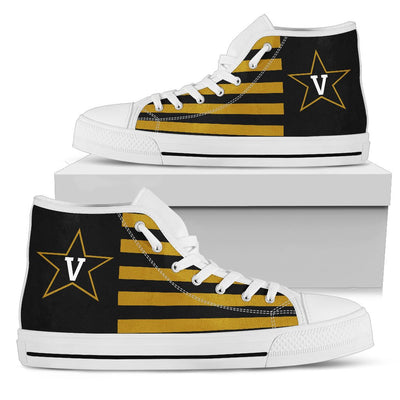 American Flag Vanderbilt Commodores High Top Shoes