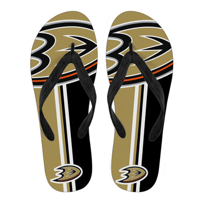 Great Anaheim Ducks Fan Gift Two Main Colors Flip Flops