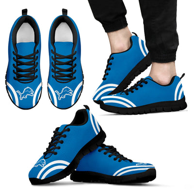 Lovely Curves Stunning Logo Icon Detroit Lions Sneakers