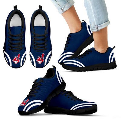 Lovely Curves Stunning Logo Icon Cleveland Indians Sneakers
