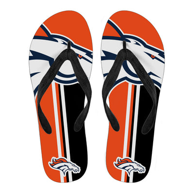 Great Denver Broncos Fan Gift Two Main Colors Flip Flops