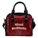 Love Icon Mix Miami RedHawks Logo Meaningful Shoulder Handbags