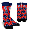 Gorgeous Toronto Blue Jays Argyle Socks