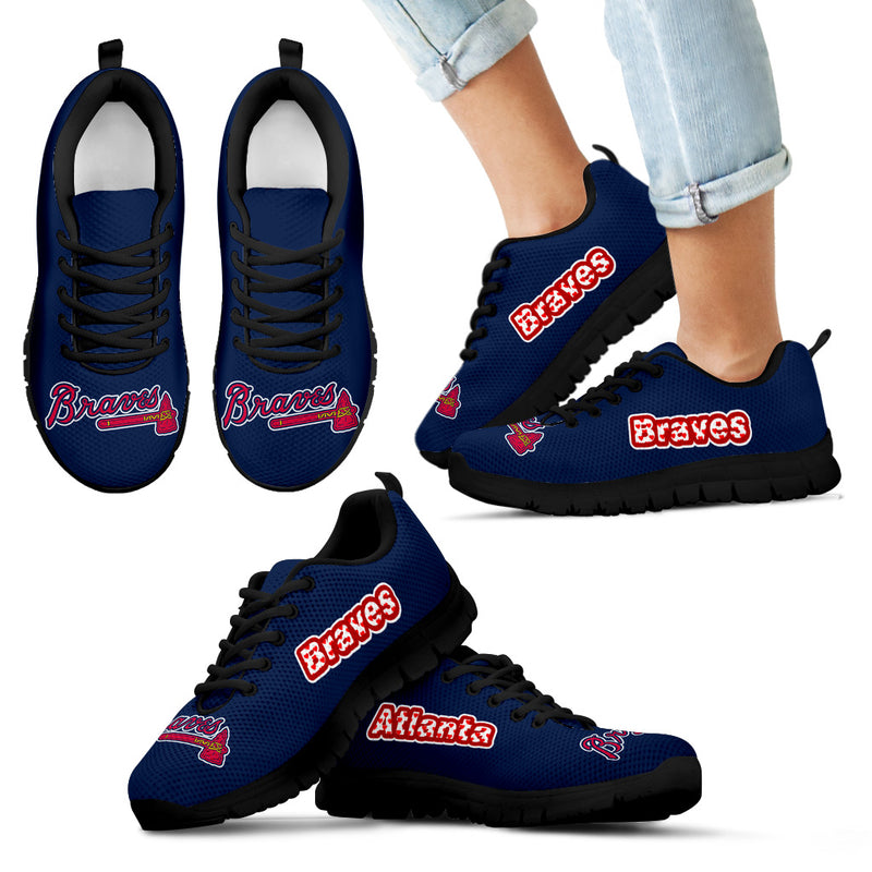 Magnificent Atlanta Braves Amazing Logo Sneakers
