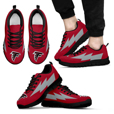 Great Atlanta Falcons Sneakers Thunder Lightning Amazing Logo