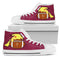 Pikachu Laying On Ball Arizona State Sun Devils High Top Shoes