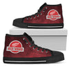 Jurassic Park Detroit Red Wings High Top Shoes V2