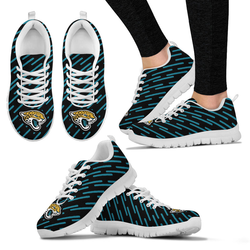 Marvelous Striped Stunning Logo Jacksonville Jaguars Sneakers
