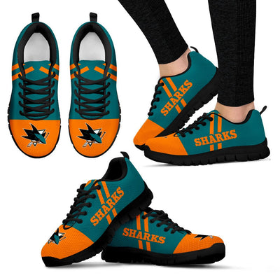 Line Stripe Logo Bottom San Jose Sharks Sneakers