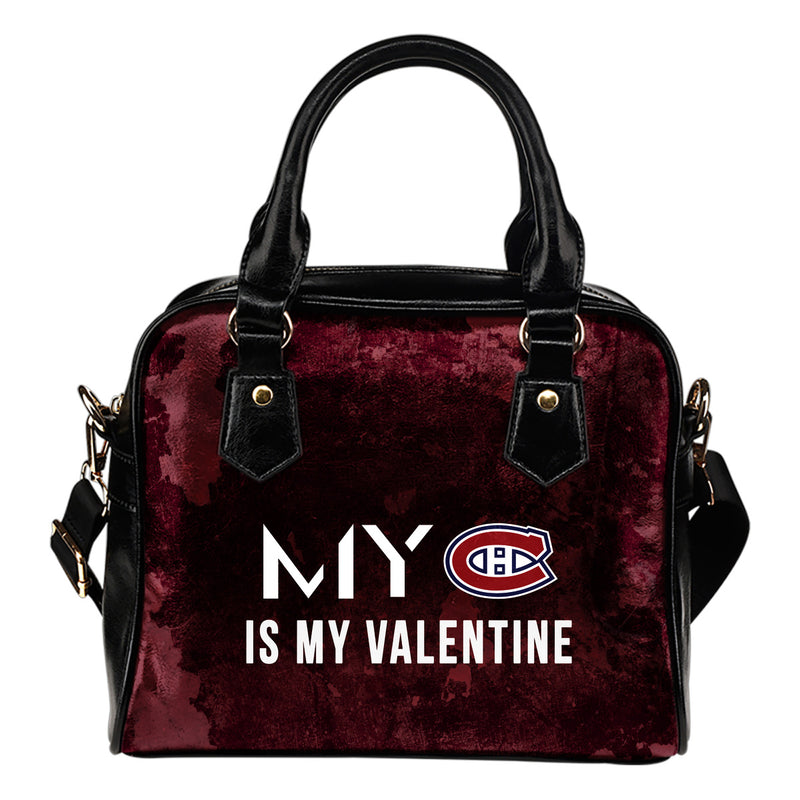 My Perfectly Valentine Fashion Montreal Canadiens Shoulder Handbags