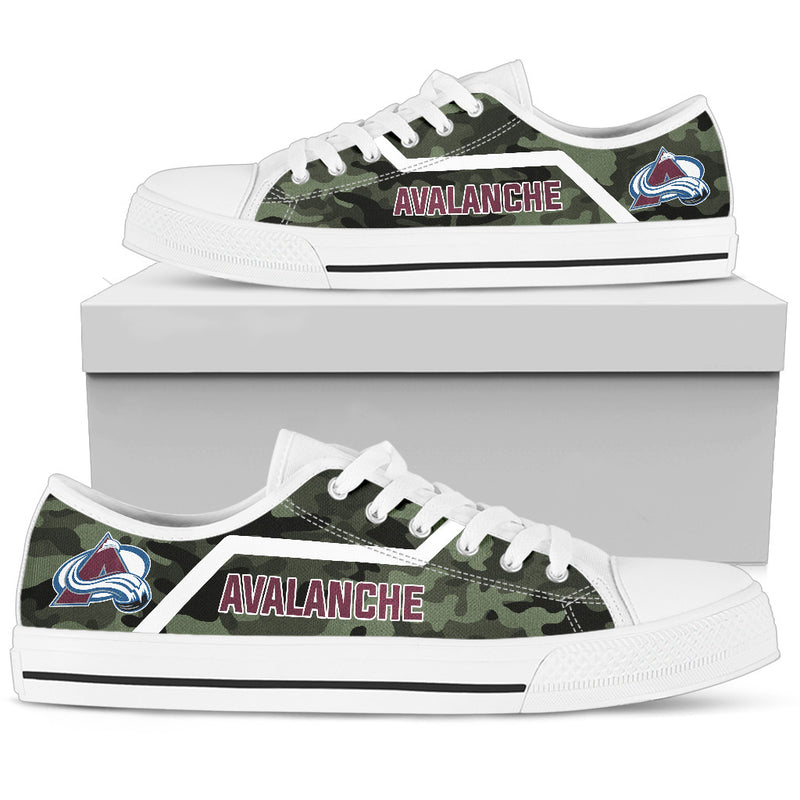 Simple Camo Colorado Avalanche Low Top Shoes