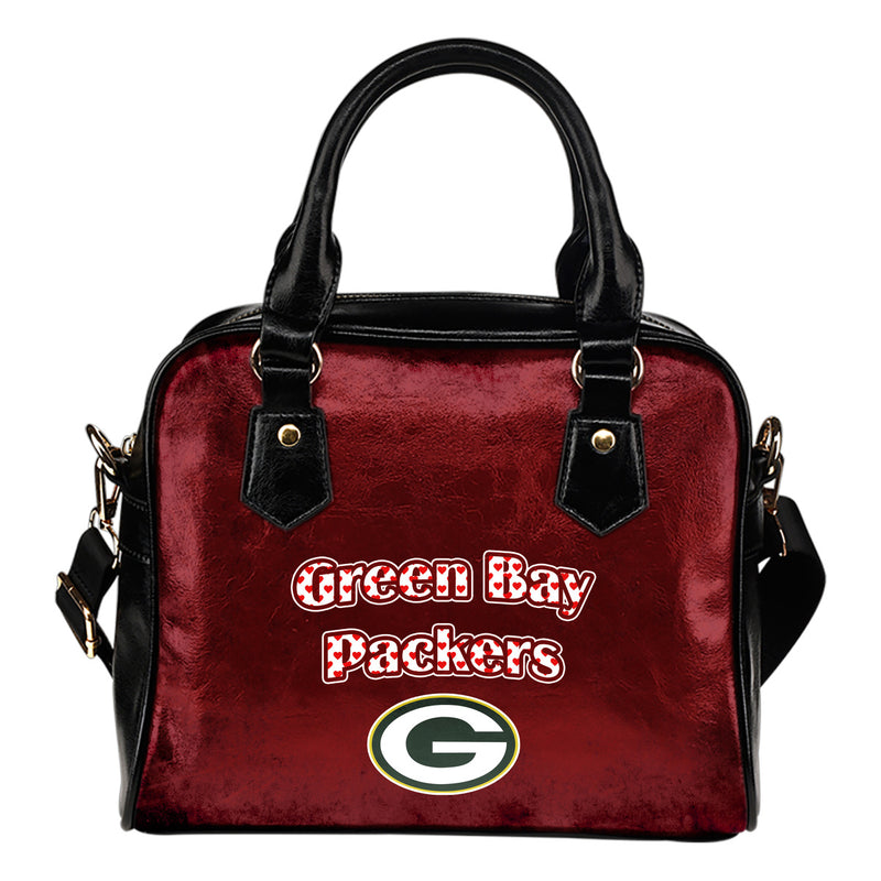 Love Icon Mix Green Bay Packers Logo Meaningful Shoulder Handbags