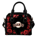 Valentine Rose With Thorns San Francisco Giants Shoulder Handbags