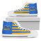 American Flag UCLA Bruins High Top Shoes