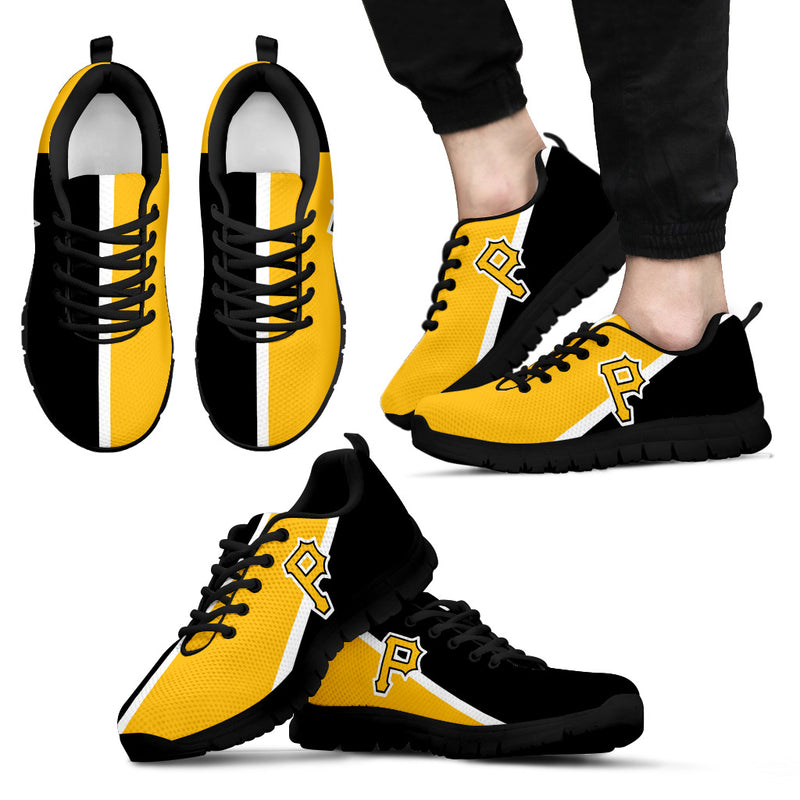 Dynamic Aparted Colours Beautiful Logo Pittsburgh Pirates Sneakers