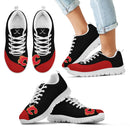 Valentine Love Red Colorful Calgary Flames Sneakers