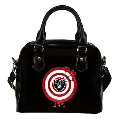 Valentine Sweet Oakland Raiders Dart Couple Love Shoulder Handbags