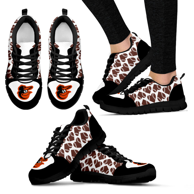 Great Football Love Frame Baltimore Orioles Sneakers