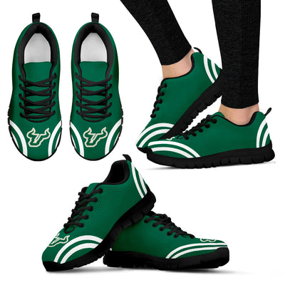 Lovely Curves Stunning Logo Icon South Florida Bulls Sneakers