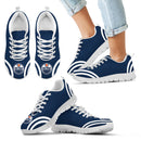 Lovely Curves Stunning Logo Icon Edmonton Oilers Sneakers