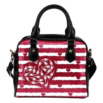 Sweet Romantic Love Frames New England Patriots Shoulder Handbags