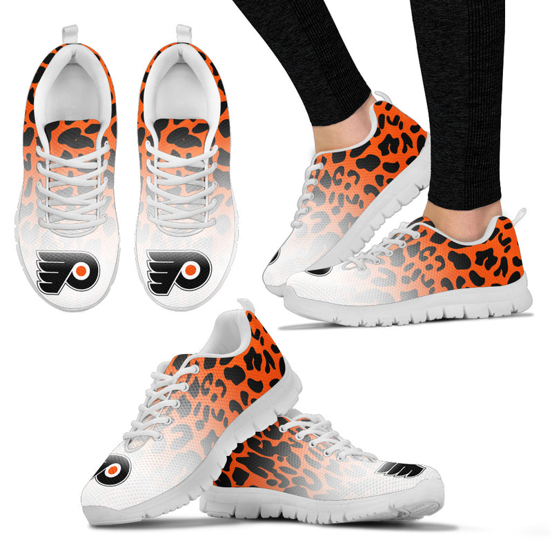 Cool Philadelphia Flyers Sneakers Leopard Pattern Awesome