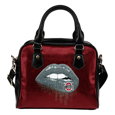 Beautiful Lips Elegant Logo Ohio State Buckeyes Shoulder Handbags