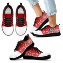 Heart Flying Valentine Sweet Logo Seattle Mariners Sneakers
