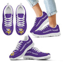 Wave Red Floating Pattern Minnesota Vikings Sneakers
