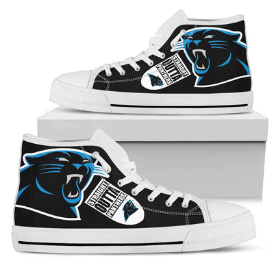 Straight Outta Carolina Panthers High Top Shoes