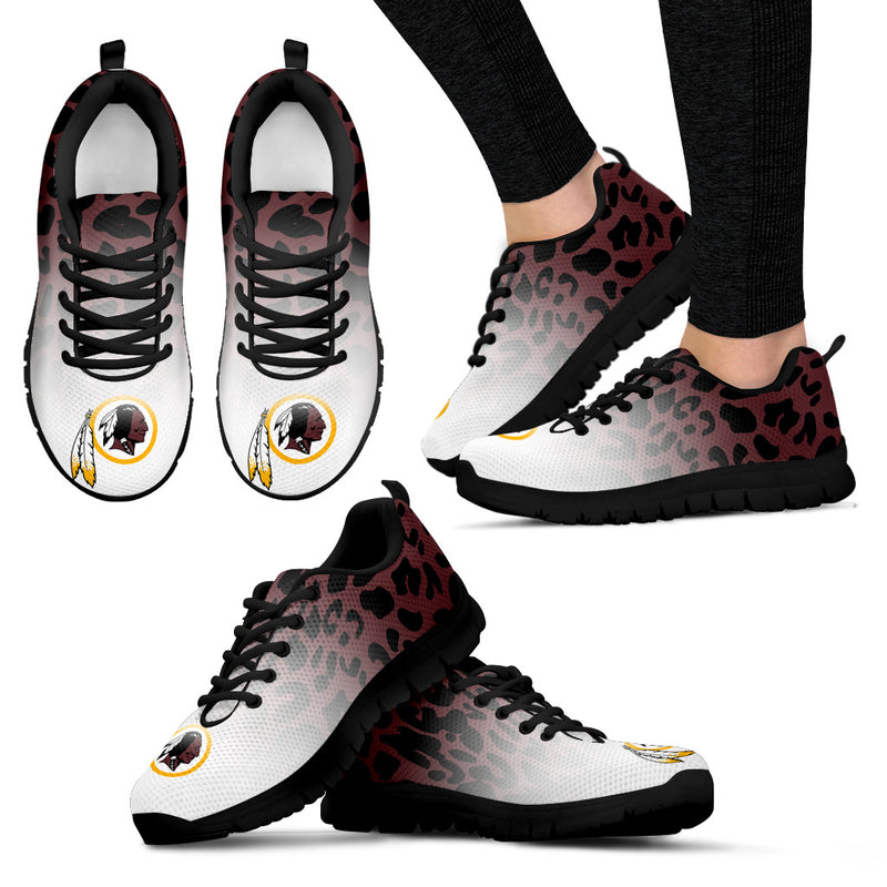 Leopard Pattern Awesome Washington Redskins Sneakers