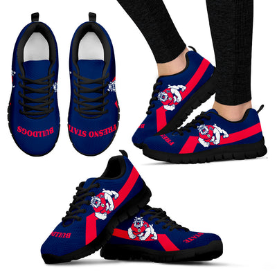 Fresno State Bulldogs Line Logo Sneakers