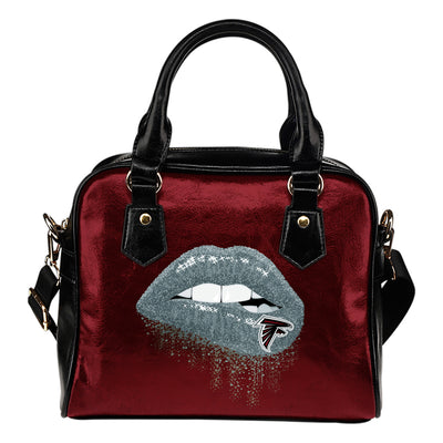 Beautiful Lips Elegant Logo Atlanta Falcons Shoulder Handbags