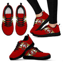 Three Colors Vertical San Francisco 49ers Sneakers