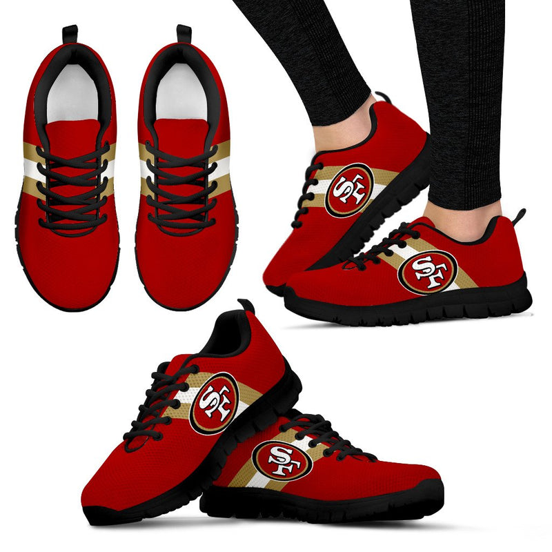 Three Colors Vertical San Francisco 49ers Sneakers